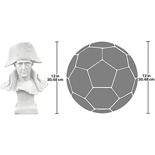 Zoom sur Statuette Marbre Blanc Napoléon Bonaparte Design Toscano