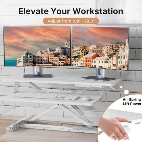 Détail de Convertisseur bureau debout Joy Worker, réglable, clavier