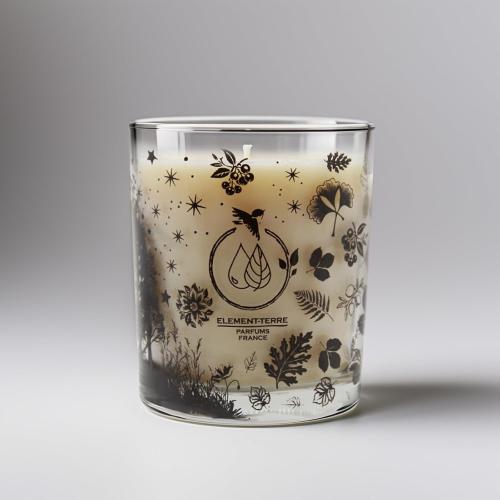 Présentation de Zoom sur Bougie Parfum Barbe A Papa, 50 Heures ELEMENT-TERRE