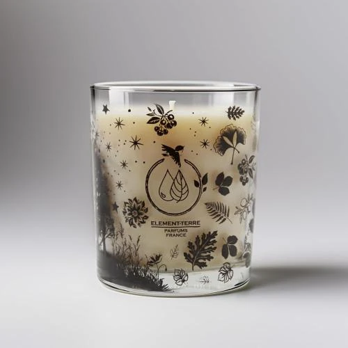 Zoom sur Bougie Parfum Barbe A Papa, 50 Heures ELEMENT-TERRE