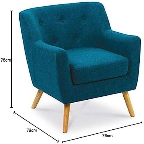 Détail de Fauteuil Scandinave LIV en Tissu, Confort Optimal et Design