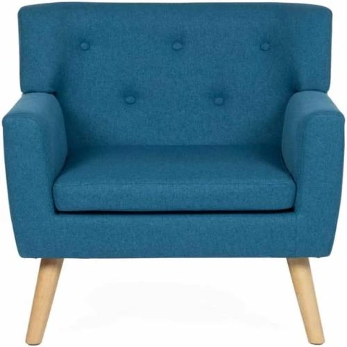 Zoom sur Fauteuil Scandinave LIV en Tissu, Confort Optimal et Design