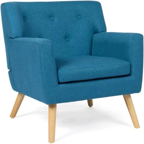 Fauteuil Scandinave LIV en Tissu, Confort Optimal et Design - Vue principale