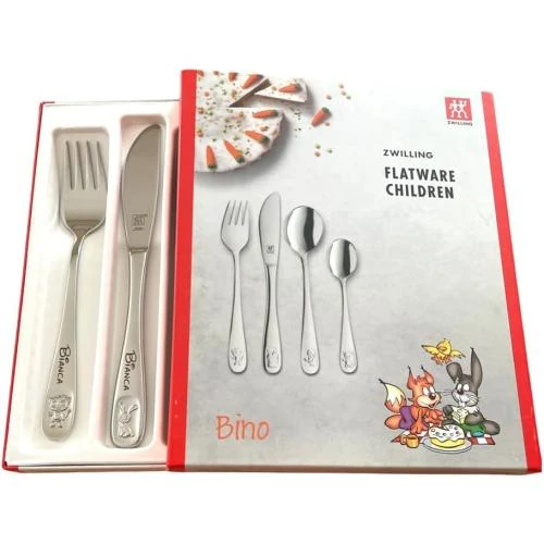 Détail de Couverts personnalisés enfants, cadeaux uniques, gravés nom date