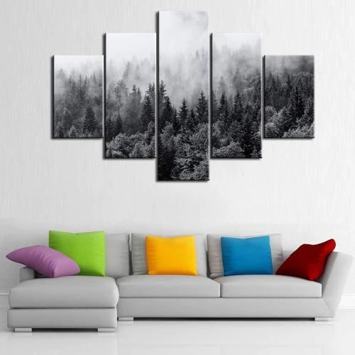 Zoom sur Tableau sur Toile 5 pièces Tumovo, Décoration Murale