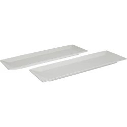 Set 39 Assiettes Rectangulaires Trendy Line, Professionnelles