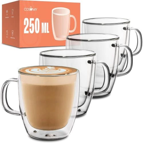 Verres Double Paroi Cappuccino, Cosumy, Boîte Cadeau - Vue principale