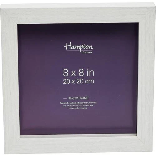 Cadre Photo Carré Plexiglas Blanc Hampton Frames - Vue principale