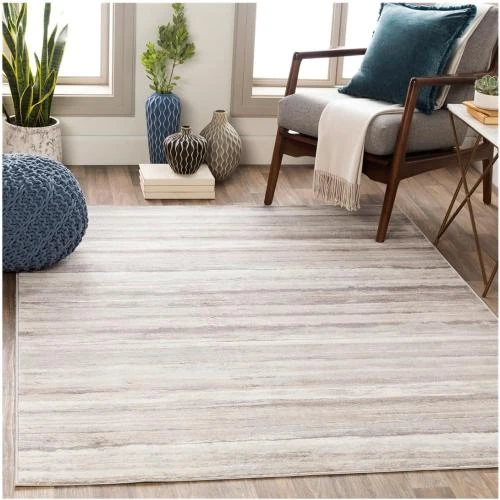 Tapis Moderne Abstrait Design Marbre Multicolore Doux - Vue principale