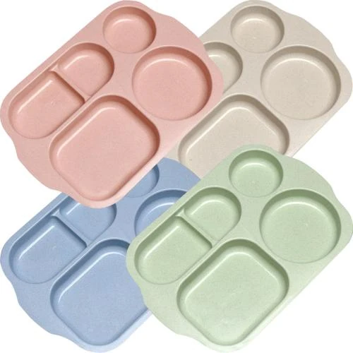 Assiettes compartimentées réutilisables, portion adulte, enfant - Vue principale