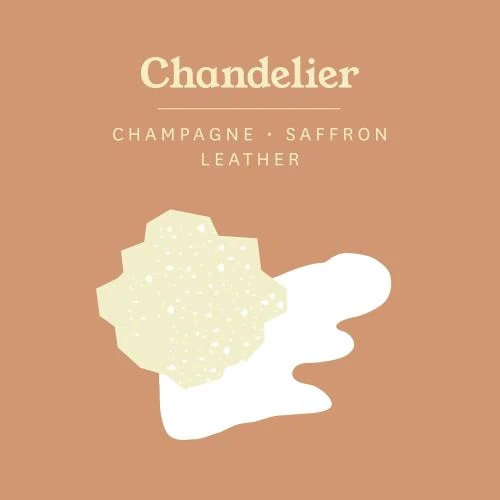 Zoom sur Bougie parfumée champagne OTHERLAND, cire végétalienne, luxe