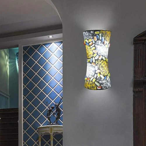 Détail de RUIBO Applique Murale LED Vintage Verre Retro