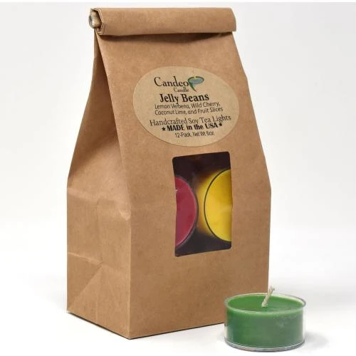 Candeo Candle Bougies Soja Parfumées Jelly Beans, Lot 12 - Vue principale