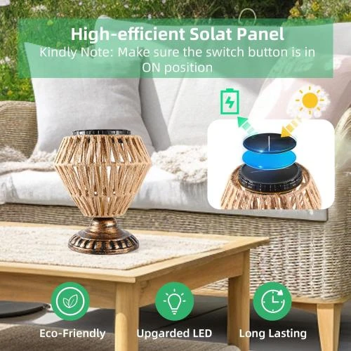 Détail de Lanterne Solaire Extérieur, Lampe Suspendue RGB Étanche