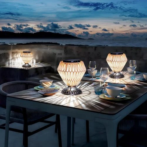 Zoom sur Lanterne Solaire Extérieur, Lampe Suspendue RGB Étanche