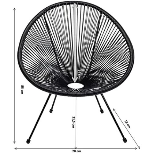 Zoom sur Chaise de Jardin Kare Design Acapulco - Fauteuil Relaxation Durable