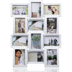Cadre Photo Multi Applications 12 Photos Blanc