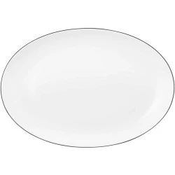 Seltmann Weiden Plateau Ovale Porcelaine Rigide Noir