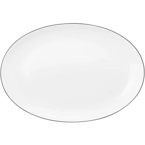 Seltmann Weiden Plateau Ovale Porcelaine Rigide Noir - Vue principale
