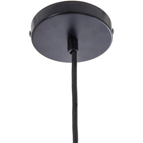 Zoom sur Suspension Filaire Atmosphera, Métal, Rotin, 35 cm