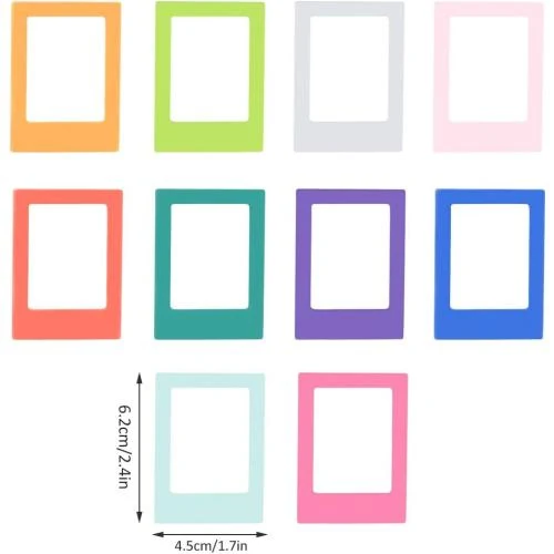 Détail de Cadres Photo Magnétiques Elinala, 10 PCS Colorés, Créatifs