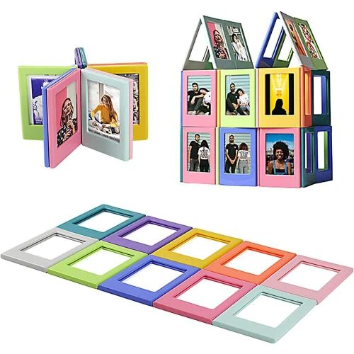 Cadres Photo Magnétiques Elinala, 10 PCS Colorés, Créatifs - Vue principale