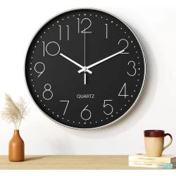 Horloge Murale Silencieuse, Design Moderne, Quartz
