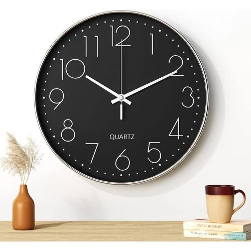 Horloge Murale Silencieuse, Design Moderne, Quartz - Vue principale