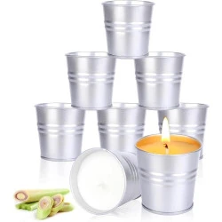 Bougies Citronnelle Extérieur Serntscoy, 100h, Cire Soja