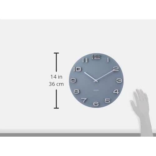 Zoom sur Horloge Vintage Karlsson Rond Verre Gris Élégante