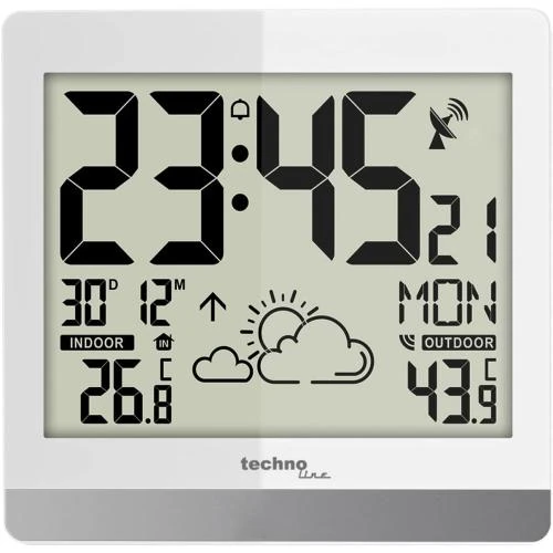 Détail de Horloge Murale Numérique Sans Fil, Température, Prévisions Météo