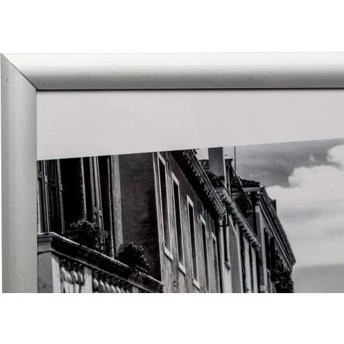 Zoom sur Cadre photo aluminium argenté A5, Hampton Frames