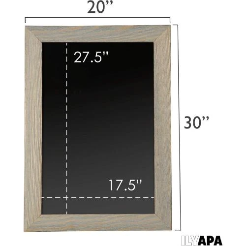Détail de Tableau noir magnétique rustique Ilyapa, gris délave