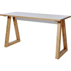Bureau Rectangulaire Movian, Écriture, Blanc, Design Moderne