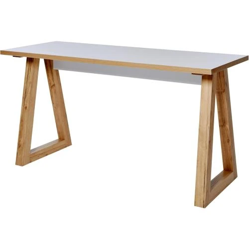 Bureau Rectangulaire Movian, Écriture, Blanc, Design Moderne - Vue principale