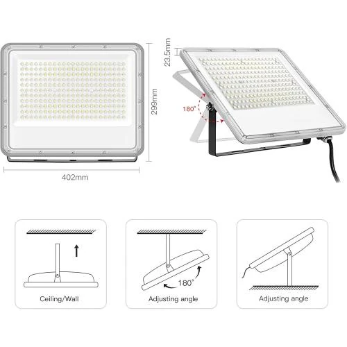 Détail de Projecteur LED extérieur 200W, 20000LM, étanche IP65