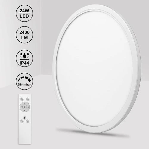 Détail de Plafonnier LED Dimmable CGSGDK, Panneau Rond Blanc