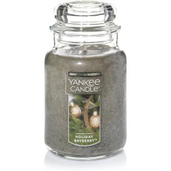 Bougie parfumée Holiday Bayberry, Yankee Candle, verre, vert