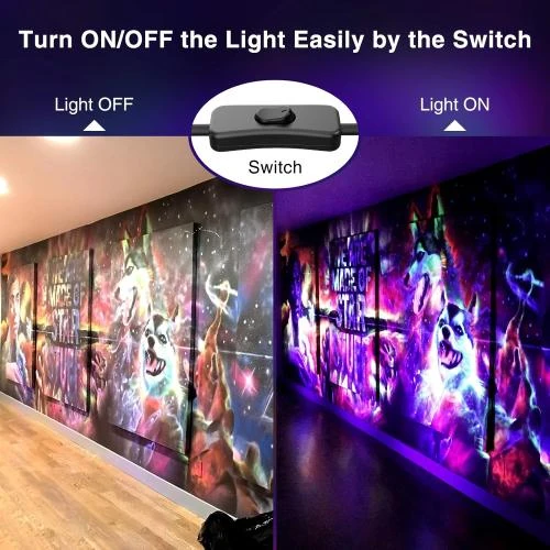 Zoom sur Onforu Lumière Noire LED 20W, Projecteur UV Étanche