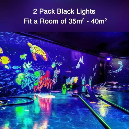 Détail de Onforu Lumière Noire LED 20W, Projecteur UV Étanche