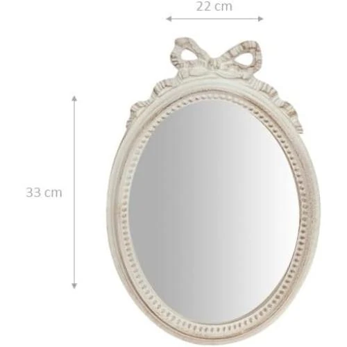 Détail de Miroir Mural Salle de Bain Biscottini, Décoration Shabby