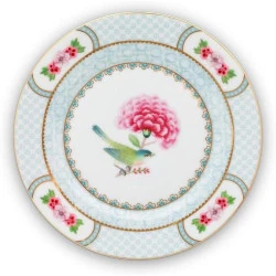 Pip Studio Assiette Pâtisserie Blanch Birds, Élégante