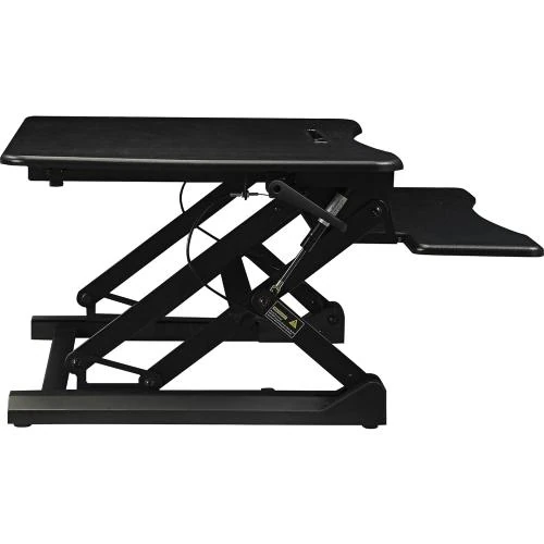 Zoom sur Lorell Bureau Élévateur Gaz, Station Debout, Ergonomique