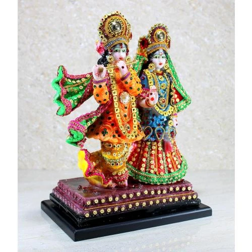Détail de eSplanade Radha Krishna Kishan Murti Sculpture Idole