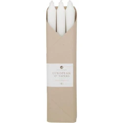 Bougies Northern Lights, Lot 6 cônes, Blanc pur