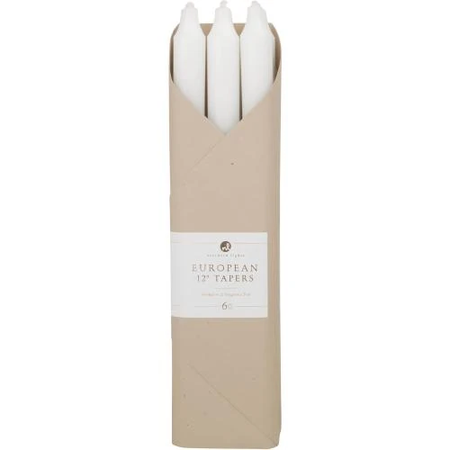 Bougies Northern Lights, Lot 6 cônes, Blanc pur - Vue principale