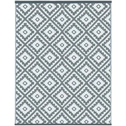 Tapis extérieur Idmarket Bahamas Gris, design moderne, durable