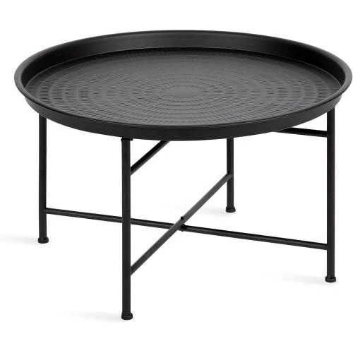 Table basse moderne Mahdavi, design sophistiqué, noir - Vue principale