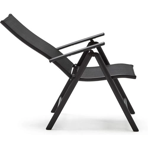 Zoom sur Fauteuils Pliants Multipositions Noir KG Kitgarden Jardin