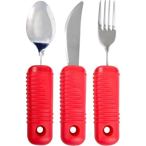 Couverts pliables MARS WELLNESS, lot 3 pièces, rouge - Vue principale